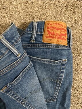 Levi's 541 Blue Denim Jeans with Leather Patch